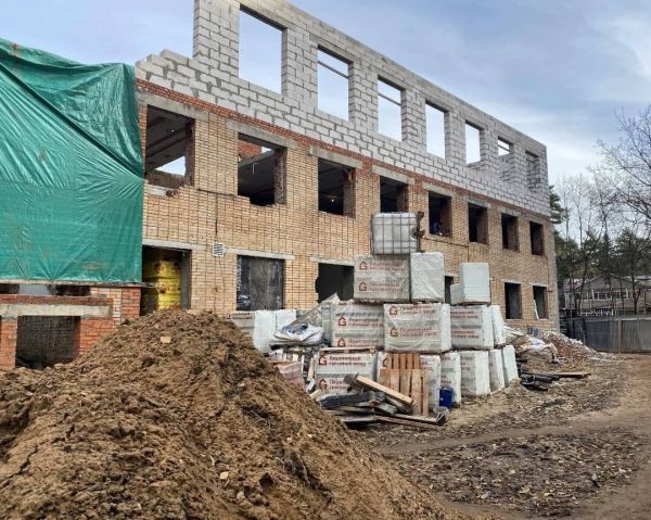 В поселке Удельная Раменского г.о. продолжаются работы по масштабной реконструкции поликлиники