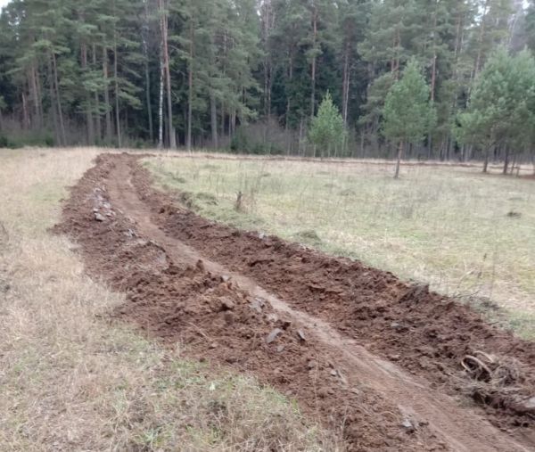 В ТУ » Гжельское» Раменского городского округа произведена противопожарная опашка населенных пунктов.