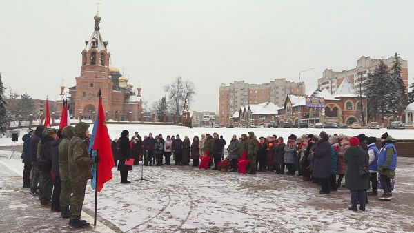 В день 80-летия со дня контрнаступления советских войск под Москвой, в Раменском прошёл митинг Памяти.