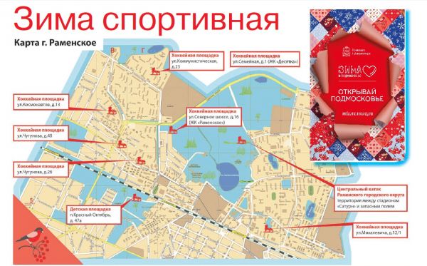 Наступившей зимой в Раменском округе будет функционировать 40 катков и 5 лыжных трасс.