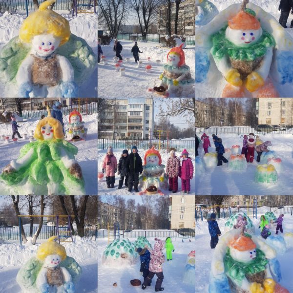 На территории детского сада №36 разместился сказочный городок «Эколят».