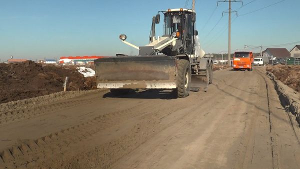 В марте началось строительство дороги в деревне Кузнецово.