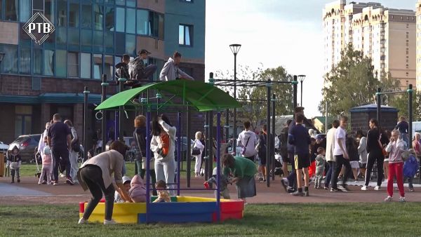 Открытие детской площадки на ул.Мира