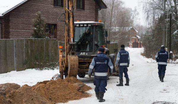 В деревне Коняшино ведутся работы по догазификации.