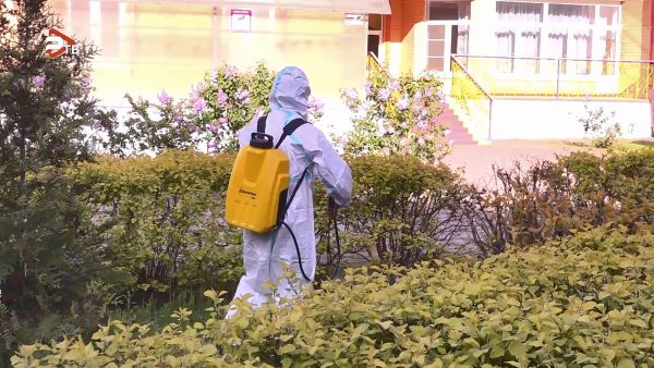 Обработка территории от клещей.