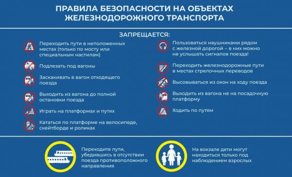 Железнодорожная инфраструктура является зоной повышенной опасности и требует особого внимания и осторожности.