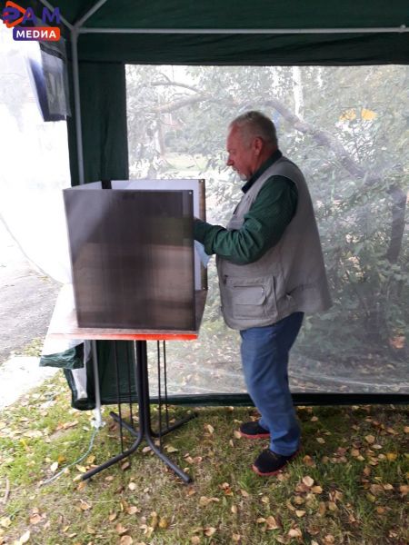 Выездная УИК №2630 работает в Тяжино