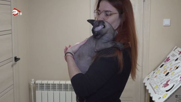 Водитель мусоровоза спас выброшенного на мусорку кота в Раменском