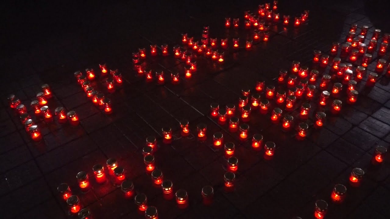 Акция «Свеча памяти» состоялась в Раменском 24 марта на площади Победы.