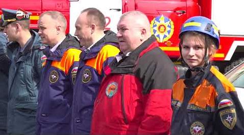 42 пожарно-спасательную часть посетил Николай Ханин.