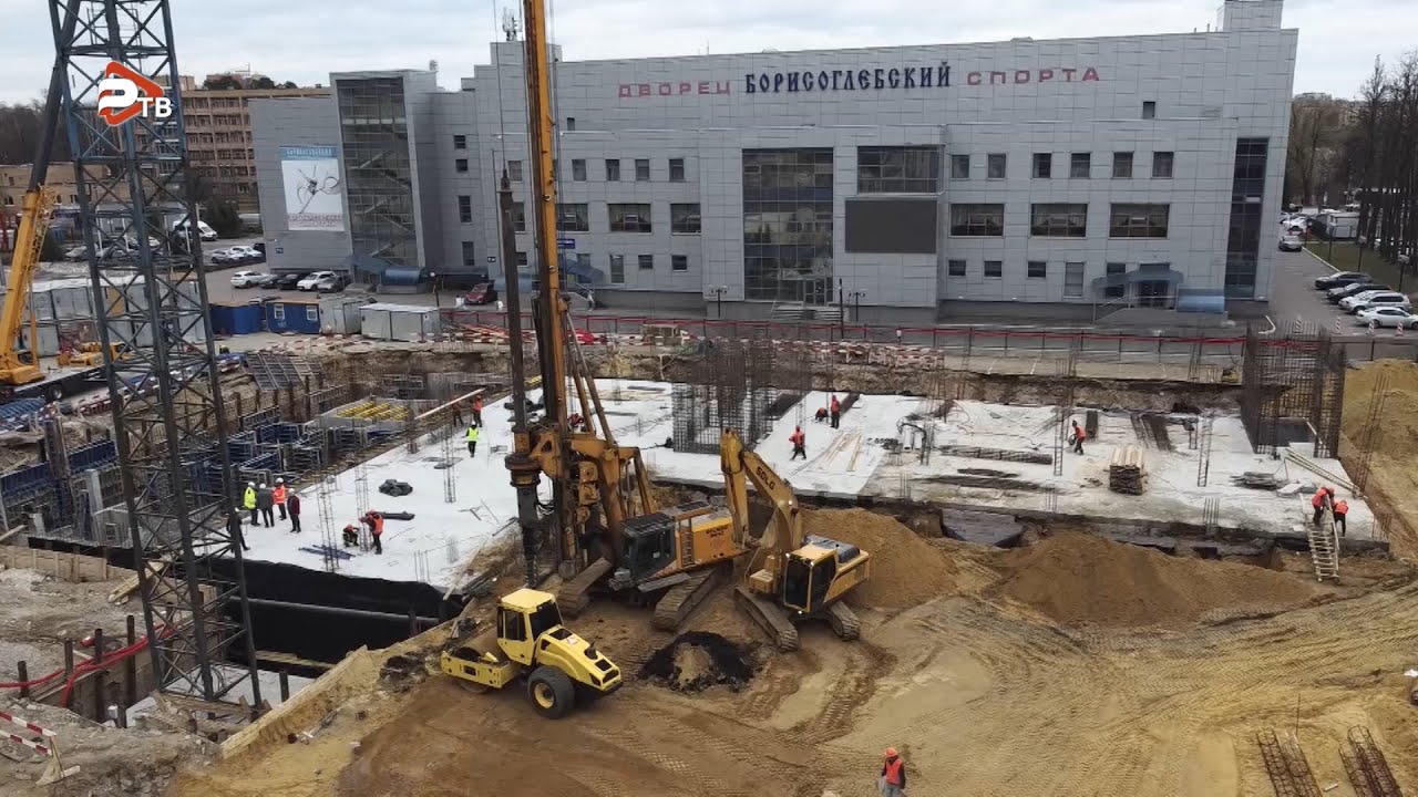 Строительство нового ФОКа с бассейном и залом для бадминтона идет полным ходом в Раменском!