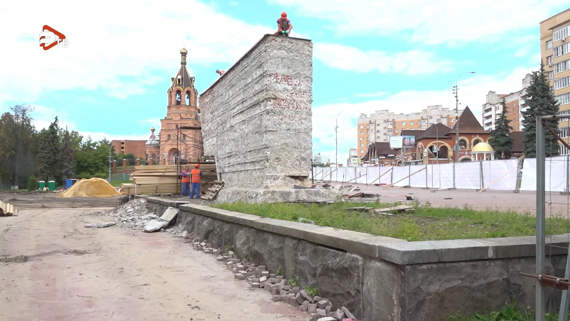 Сердце города Раменское — центральная площадь Победы в данный момент находится на реконструкции.