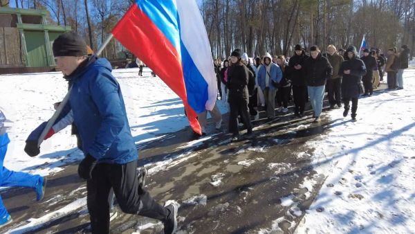 В Раменском парке прошел забег в честь воссоединения Крыма и Севастополя с Россией
