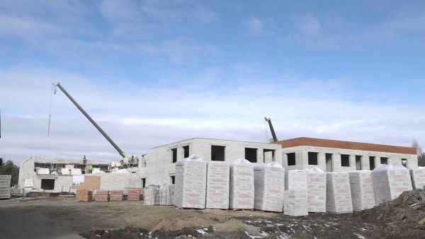Продолжается строительство детского сада на улице Молодежной