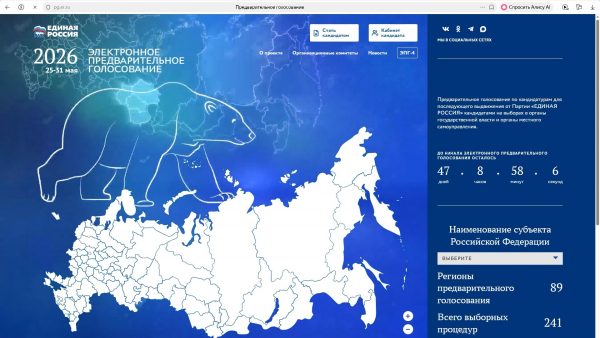 Предварительное голосование «Единой России» набирает обороты